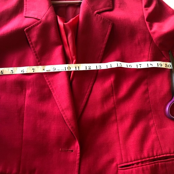 Vintage Country Sophisticates by Pendleton one button oversized red blazer - Picture 9 of 10